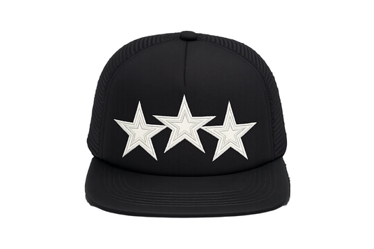 Leather Star Trucker Hat